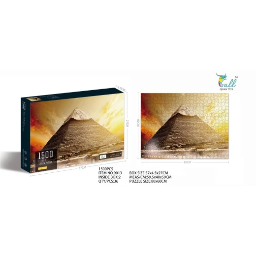 1500 Piece Jigsaw Puzzle - Great Pyramid of Giza (9013) - 80 Centimeter × 60 Centimeter Puzzle Size - My Dolly - Image 2