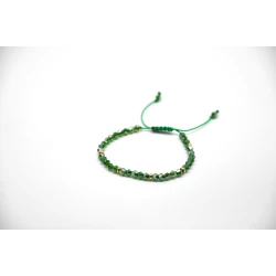 Tuleen Accesorios Handmade Crystal Bracelet – Sparkling Beaded Design – Adjustable Sliding Knot – Elegant & Lightweight Handcrafted Jewelry