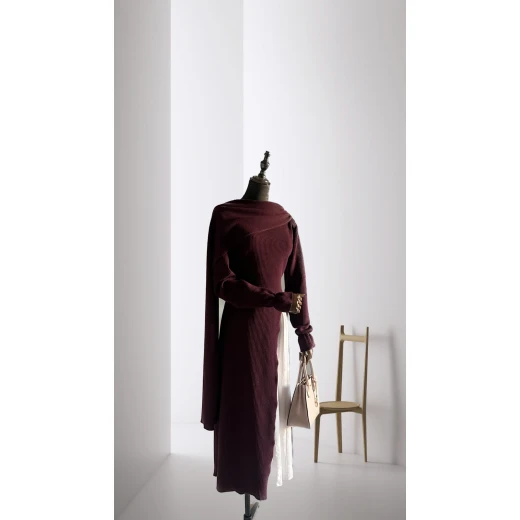 Neat Design Shawl Dress Neat Design Shawl Dress