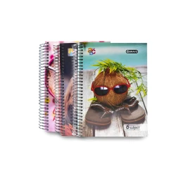 دفتر جامعي 6 مواضيع غلاف مقوى
