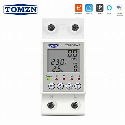 WIFi Smart Meter 1P 63A - With Over/Under Voltage and Current Protector - Tomzn - Tomzn - Image 2