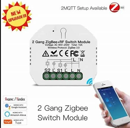 Mini Hidden Smart Switch - Zigbee - 2  Gang - AVATTO - Image 3
