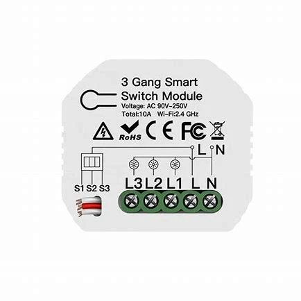 Mini Hidden Smart Switch - Zigbee - 3  Gang - AVATTO - Image 3