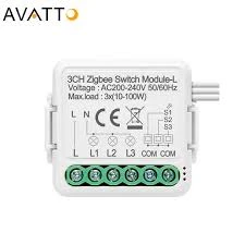 Mini Hidden Smart Switch - Zigbee - 3  Gang - AVATTO - Image 2