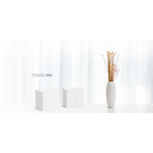 Tenda Nova Mesh WiFi System MW6 - Covers up to 2400 sq.ft - AC1200 Whole Home WiFi Mesh System - Gigabit Dual-Band Mesh Network for 90 Devices - Replaces Wireless Router and WiFi Extender - 2-Pack Tenda Nova Mesh WiFi System MW6 - Covers up to 2400 sq.ft - AC1200 Whole Home WiFi Mesh System - Gigabit Dual-Band Mesh Network for 90 Devices - Replaces Wireless Router and WiFi Extender - 2-Pack