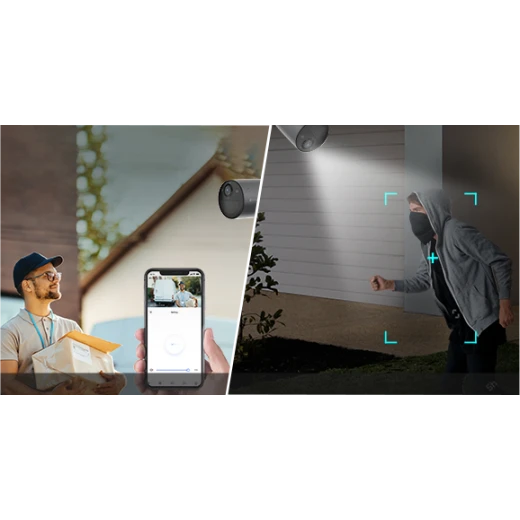  كاميرا إيزفيزالذكية المستقلة بالبطارية – دقة 4K، كشف ذكي بالذكاء الاصطناعي، رؤية ليلية ملونة، بطارية تدوم 180 يومًا، ودعم Wi-Fi 6 - إزفيز - Image 2