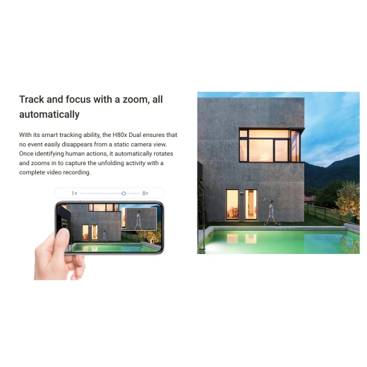 EZVIZ H80x 4K Outdoor Wifi Surveillance Camera Dual Lens Auto Tracking Night Vision ColorFULL Under Ultra Low Light Person Vehicle Detection AI Bidirectional Audio - Ezviz - Image 7