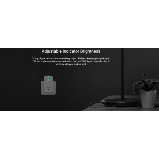 EZVIZ T31 Smart Plug – 16A Wi-Fi Remote Control Plug with Voice Assistant Support, Timer & Energy Monitoring - Ezviz - Image 2