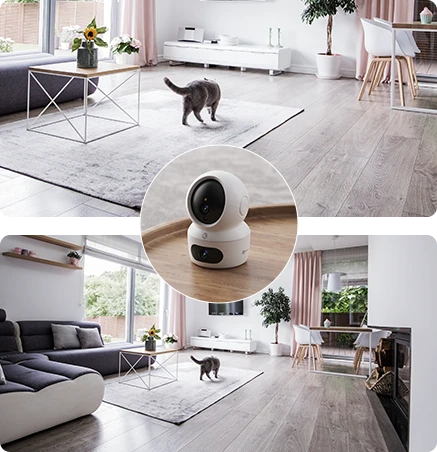 The EZVIZ H7c Dual offers dual-lens ultra-wide coverage with pan & tilt control, smart motion detection, auto-tracking, and Wi-Fi remote viewing—providing complete 24/7 home protection - Ezviz - Image 5