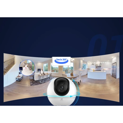 EZVIZ H6 – Full-Coverage Smart Home Security Camera with Advanced Features and Crystal-Clear HD Vision for Ultimate Protection - Ezviz - Image 3