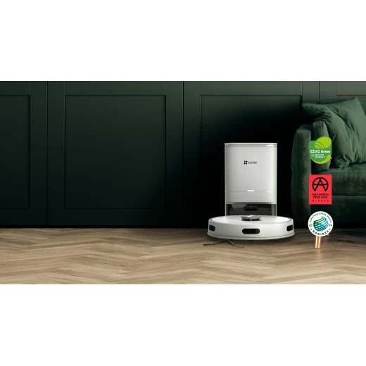 EZVIZ RE4 Plus is a robot vacuum and mop combo that efficiently cleans your home with powerful suction, smart navigation, and easy app or voice control for hands-free operation - Ezviz - Image 5