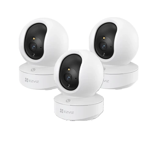 Set of 3 TY1 Pro 2 Mega Smart Home Cameras with Pan & Tilt, Color Night Vision, Human Motion Detection, Two-Way Audio, and Voice Control. Set of 3 TY1 Pro 2 Mega Smart Home Cameras with Pan & Tilt, Color Night Vision, Human Motion Detection, Two-Way Audio, and Voice Control.