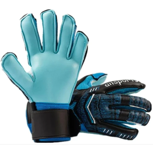 Professional goalkeeper glove with finger protection and a layer of highly grippy latex Professional goalkeeper glove with finger protection and a layer of highly grippy latex