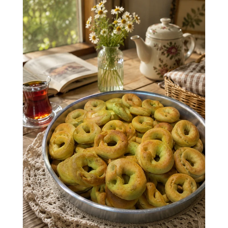 Premium Homemade Ka’ak – Crispy Golden Traditional Baked Rings Made with Fine Flour – Freshly Baked 500g Box for Tea & Coffee - Ka’ak