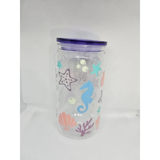 Timeless Gifts, plastic cup with a colorful marine-inspired design,550ml,1 piece. Timeless Gifts, plastic cup with a colorful marine-inspired design,550ml,1 piece.