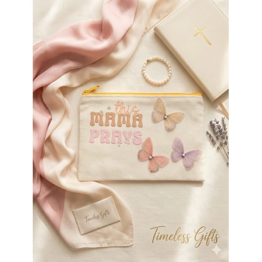 Perfect gift for mom, elegant lightweight makeup bag 21×13 cm for organizing daily essentials and travel items Stylish feminine design with soft colors, combining beauty, practicality, and orderliness Perfect gift for mom, elegant lightweight makeup bag 21×13 cm for organizing daily essentials and travel items Stylish feminine design with soft colors, combining beauty, practicality, and orderliness