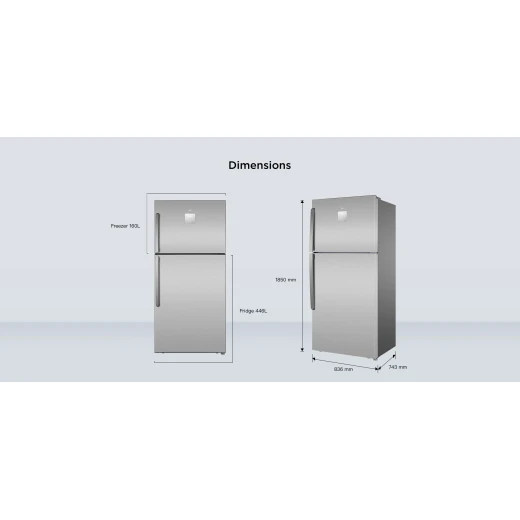 TCL Top Mount Freezer Refrigerator, 465L with Fast Cooling Technology 2 Years Warranty - TCL - Image 7