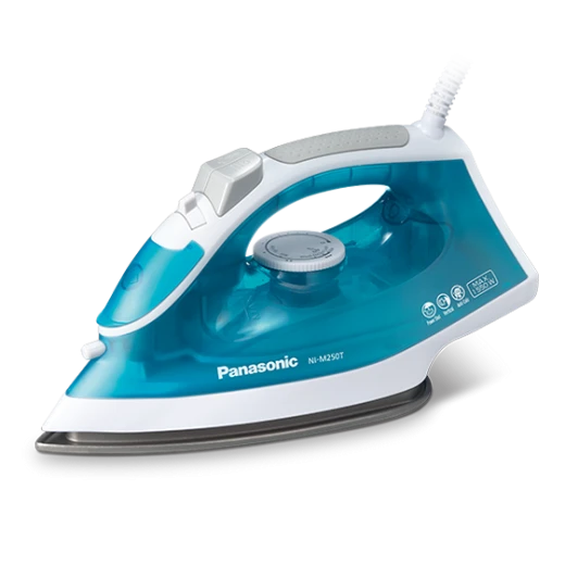 Panasonic 1550W Steam Iron, Model NI-M250TGTV, Titanium Soleplate, Fast and Easy to Use, Green, 1 Year Warranty Panasonic 1550W Steam Iron, Model NI-M250TGTV, Titanium Soleplate, Fast and Easy to Use, Green, 1 Year Warranty
