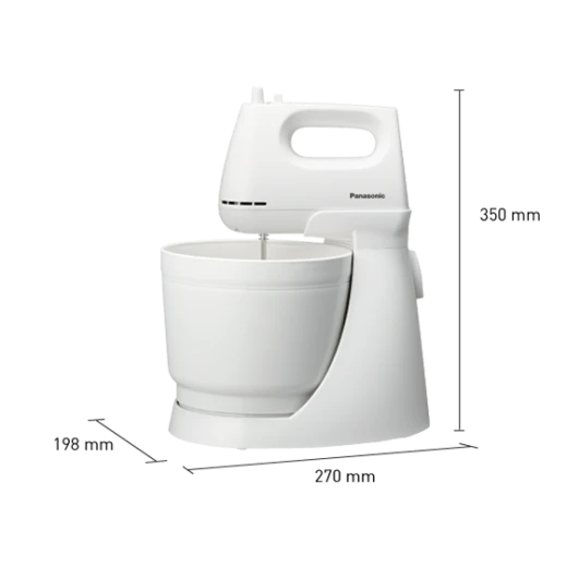 Panasonic Stand Mixer (MK-GB3WTZ)Panasonic MK-GB1 3-Litre 200 Watt r (White) 1year worrnty - Panasonic - Image 2