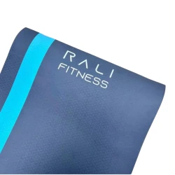 Yoga Mat Rali Fitness With Easy carrying Strap, Anti-slip, Black blue Yoga Mat-172 * 61 cm