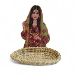 Heritage Serving Basket (Traditional Girl Design) 20×25 cm / EID CANDY