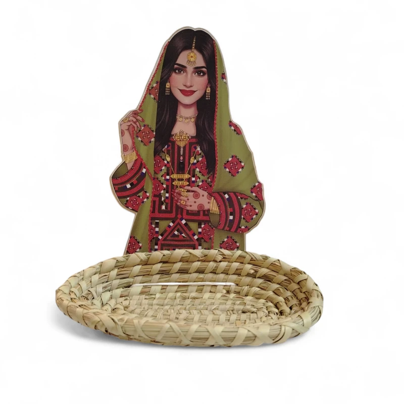 Heritage Serving Basket (Traditional Girl Design) 20×25 cm / EID CANDY