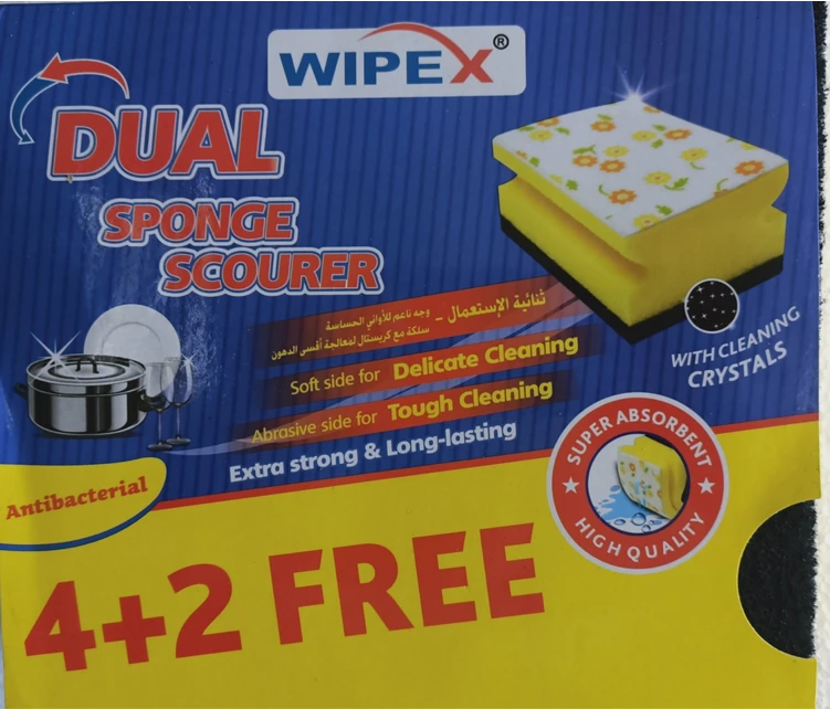 Wipex nail saver  sponge 4+2 pcs - Wipex