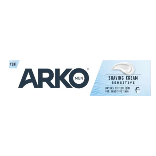 ARKO Shaving Cream Sensitive 65g, Gentle & Soothing Shaving Cream for Sensitive Skin, Moisturizes & Protects for a Comfortable Shave ARKO Shaving Cream Sensitive 65g, Gentle & Soothing Shaving Cream for Sensitive Skin, Moisturizes & Protects for a Comfortable Shave