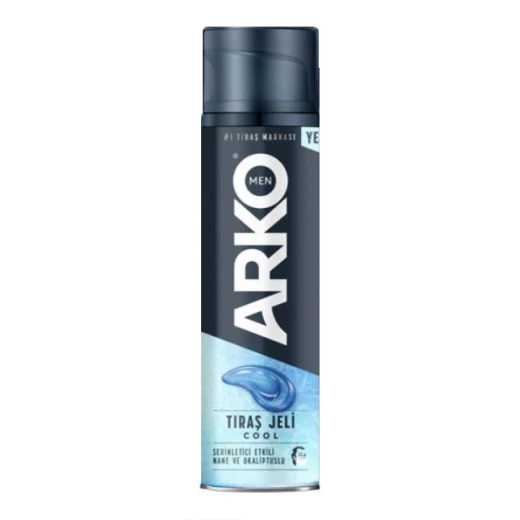 ARKO Shaving Gel Cool 200ml, Refreshing Gel for Men with Vitamins | Smooth Razor Glide, Nourishes & Cleanses Skin, Comfortable Shave ARKO Shaving Gel Cool 200ml, Refreshing Gel for Men with Vitamins | Smooth Razor Glide, Nourishes & Cleanses Skin, Comfortable Shave