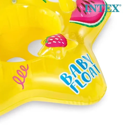 INTEX Starfish Inflatable Baby Float with Sunshade 81 × 79 cm – Toddler Swim Seat with Canopy – Ages 1–3 - Intex - Image 2