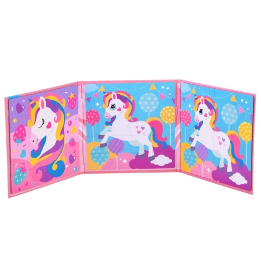 Color Day unicorn Magnetic Puzzle Book - ColorDay - Image 2