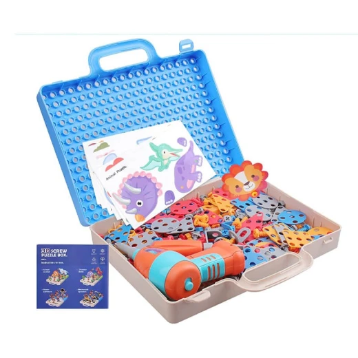 3D Screw Puzzle, Box 332-piece car assembly game using screwdrivers and bolts - Rs Toys - Image 4
