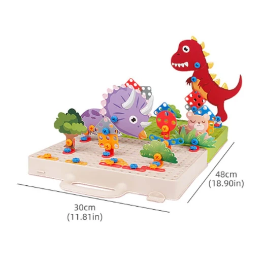 3D Screw Puzzle, Box 332-piece car assembly game using screwdrivers and bolts - Rs Toys - Image 6