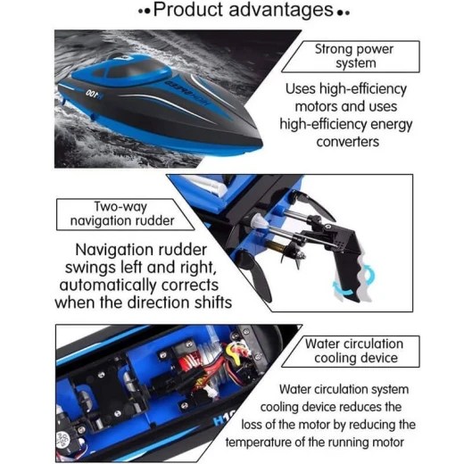 قارب التحكم عن بعد للسباق عالي السرعة من شركة ساي تك - سكاي تيك - Image 2
