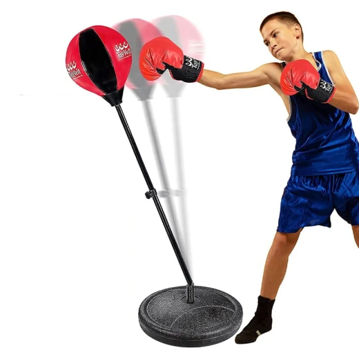Boxing Set for Kids Punching Ball, Stand Punch Bag - Rs Toys - Image 3