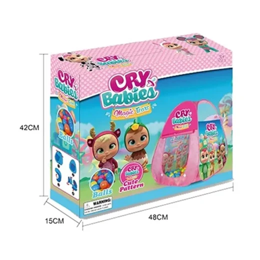 Cry Babies Magic Tears Tent Includes 50 Balls  48 * 15 * 42 cm - Cry Babies - Image 2