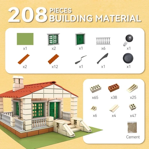 Farm House Garden Buliding 209 Pcs - Rs Toys - Image 10