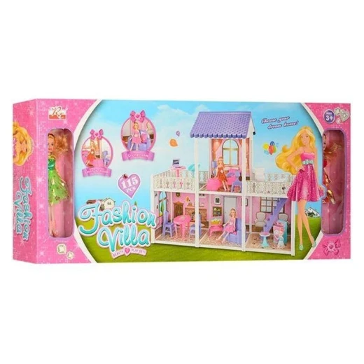 Fashion Villa - Doll House 90 x 30 x 75 cm - Rs Toys - Image 4