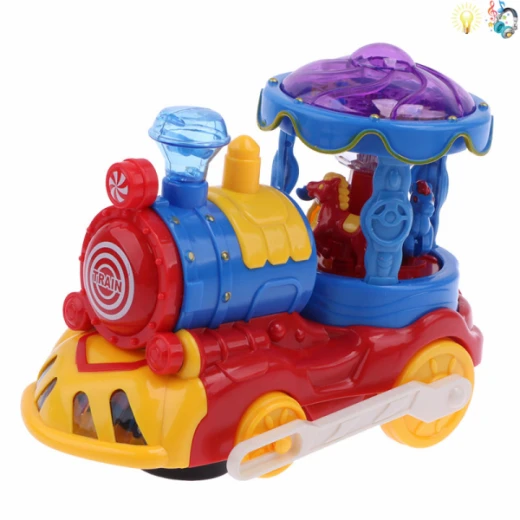Intelligent Moving Smart Cartoon Train With Lighting - Rs Toys - Image 3