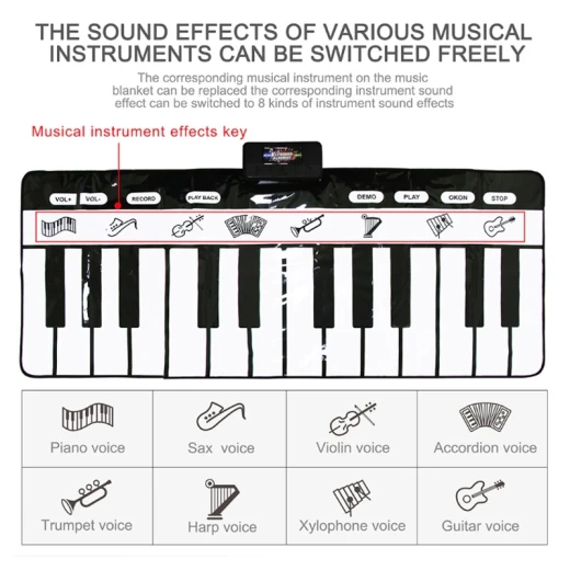 Keyboard Playmat 180 Cm - Rs Toys - Image 2