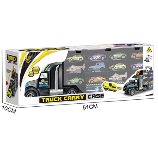 Model Car Children's Engineering Truck Tractor Garage Cars Container Truck  Car Goods Toys for Boy - Rs Toys - Image 3