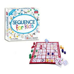 Sequence Game For Kids 42 Playing Cards 1 Folding Game Board 2-4 players
