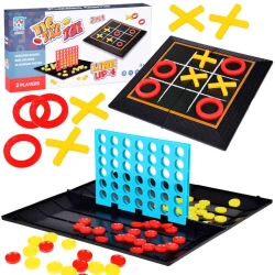 Game set 2in1 Tic-Tac-Toe line Up & 4 Logic Strategic (2330)