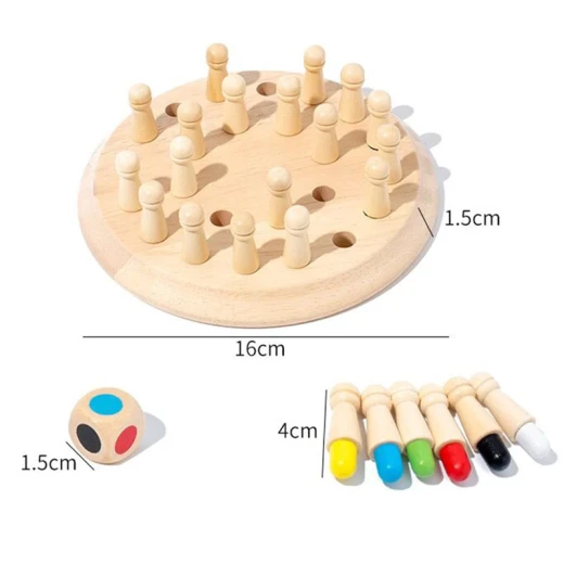 Wooden Memory Chess Game (Ohye-8716) - Rs Toys - Image 7