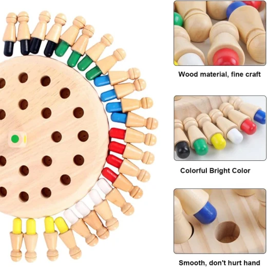 Wooden Memory Chess Game (Ohye-8716) - Rs Toys - Image 6