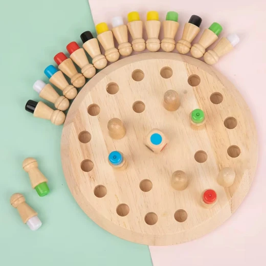 Wooden Memory Chess Game (Ohye-8716) - Rs Toys - Image 5