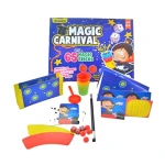 Magic Carnival with 65 Magic Tricks Fun Beginner’s Magic Kit for Kids Ages 6+, Includes Cups, Balls, Dice, Magic Cards, and Instruction Book - Play Craft