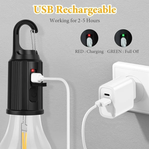 Hanging Camping Lamp Unbreakable Waterproof with Rechargeable Battery (T01) - Rs Toys - Image 10
