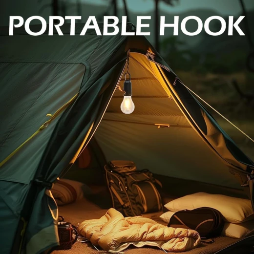Hanging Camping Lamp Unbreakable Waterproof with Rechargeable Battery (T01) - Rs Toys - Image 4