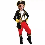Kids Pirate Costume – Boys Fancy Dress Up Role Play Set For Ages 2-4 Years – Ideal for Halloween, Cosplay, and Parties - Rs Toys